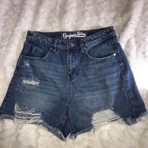 Organic blue blue Jean shorts size 9 high waisted